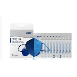 10 Feinstaubmasken FFP2 blau