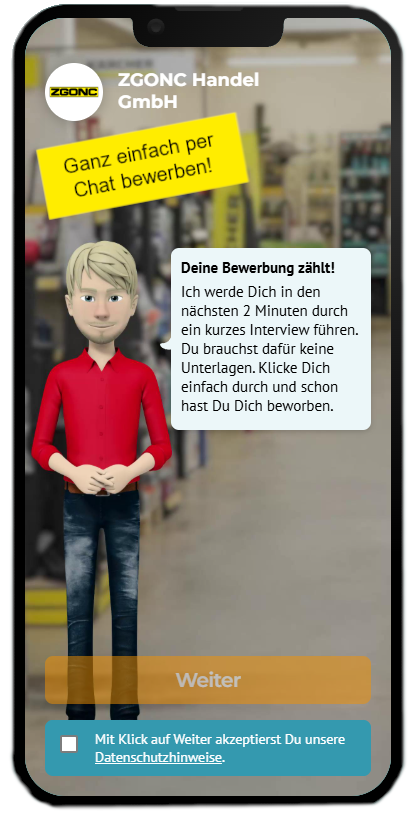 Talknjob Bewerbungsapp