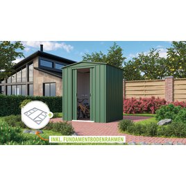 Metallgerätehaus Gartenmanager Dream 65, jade - Set