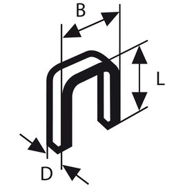5.000 Klammern verzinkt 30 x 1,2 mm Ø