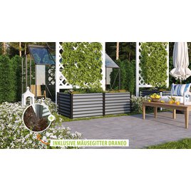 Hochbeet Linus 630, granit/schwarz - Set