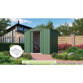 Metallgerätehaus Gartenmanager Dream 86, jade - Set