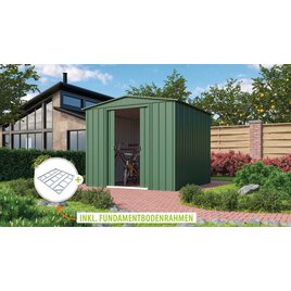 Metallgerätehaus Gartenmanager Dream 88, jade - Set