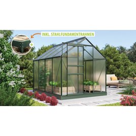 Gewächshaus Comet 5000 HKP4mm, smaragd - Set