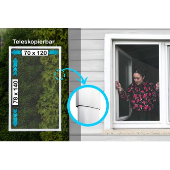 Fliegengitter Alu Fenster, Weiß | TESA