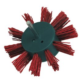 Fächerbürste rot 100 mm Ø