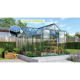 Gewächshaus Sirius ESG 3mm, smaragd - Set