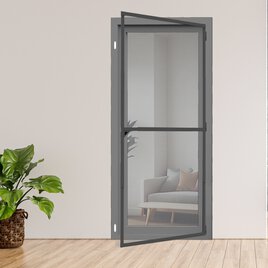 Insekten-Klapptür 100 x 210 cm Grau