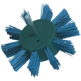 Fächerbürste blau 100 mm Ø