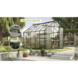 Gewächshaus Uranus 8300 HKP 6mm, smaragd - Set