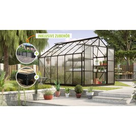 Gewächshaus Uranus 9900 HKP 6mm, schwarz - Set