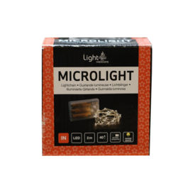 Lichterkette 40 LED warmweiß 2 m