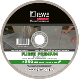 Diamant-Trennscheibe Selection Fliese 250 mm Ø