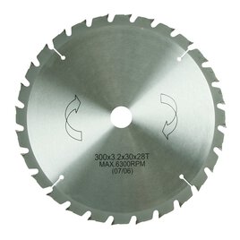 HM-Sägeblatt 300 x 30 mm Ø, 28 Zähne