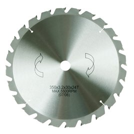 HM-Sägeblatt 350 x 30 mm Ø, 24 Zähne