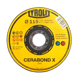 Keramik-Inox-Cerabond-Trennscheibe 115 x 22,2 x 1 mm