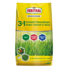 3 in 1-Komplett-Rasendünger 14 kg