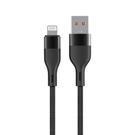 USB-A zu Lightning Kabel 1 m 2.4A Schwarz