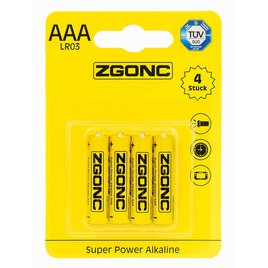 4 Batterien Micro AAA