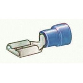 Flachsteckhülsen 6,3 mm Blau