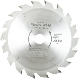 HM-Sägeblatt 160 x 20 mm Ø, 18 Zähne