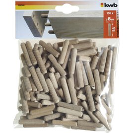 150 Holzdübel 8 x 40 mm
