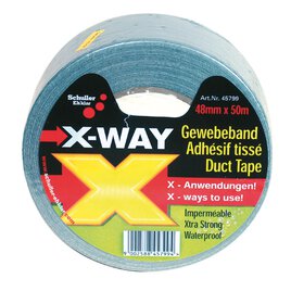 Universal-Gewebeband X-Way silber 48 mm / 50 m