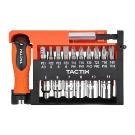 Stecknuss-/Bitsatz 1/4" 28-tlg.