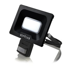LED-Strahler 10W mit Sensor und Blendschutz schwarz