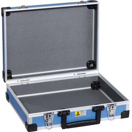 Alu-Koffer blau 34,5 x 26,5 x 10,5 cm