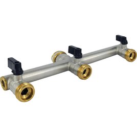 3-Wege-MS-Absperrhahn 3/4"