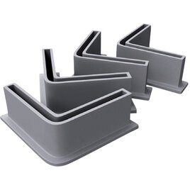 4 Plastikfüße 3,5 x 3,5 cm