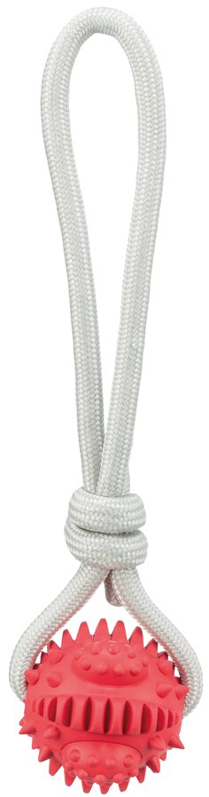 Beeztees Ball Am Baumwollseil - Schwarzes Spielzeug Für Hunde & Katzen