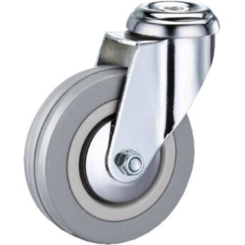 Gummirad 100 mm - Rollenlager achsloch 12 mm - 160 kg • Jetzt online kaufen Gummirad 100 mm - Rollenlager achsloch 12 mm - 160 kg • Jetzt online kaufen