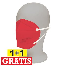 5 Feinstaubmasken FFP2 Rot