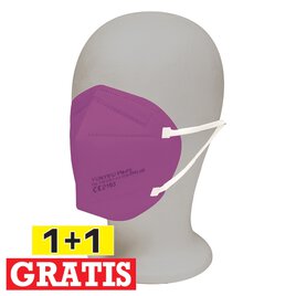 5 Feinstaubmasken FFP2 Violett