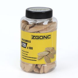 100 Holzlamellen 56 x 23 mm