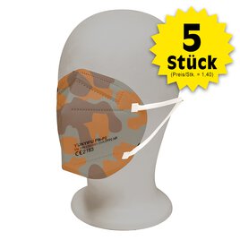 5 Feinstaubmasken FFP2 Military