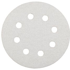 5 QUICK-STICK Schleifscheiben Ø 125 mm, gelocht, K 60, HOLZ & LACK, Silberschliff