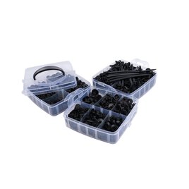 Kabelbinder / Clips-Set 630 tlg.