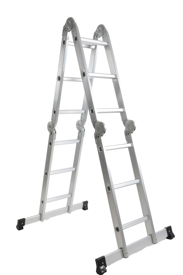 Hailo Vielzweckleiter S100 ProfiLOT, Aluminium Kombileiter 3-teilig 2x6