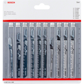 Stichsägeblatt-Set Holz 10 Stk.