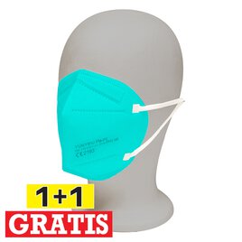 5 Feinstaubmasken FFP2 türkis