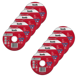 10 Metalltrennscheiben, extra dünn, Ø 115 mm x 1,0