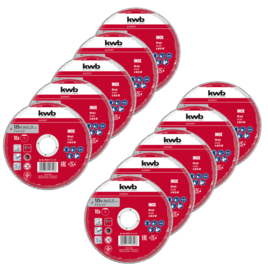 10 Metalltrennscheiben, extra dünn, Ø 125 mm x 1,0