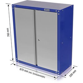 Hängeschrank 2-türig 67 x 32 x 76 cm
