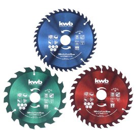 Kreissägeblattsatz 160x25mm - 3-tlg.