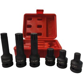 Vielzahn-Schlagnuss-Satz 1/2" 7-tlg.