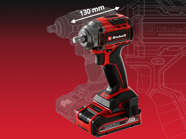 Einhell PROFESSIONAL battery impact wrench TP-CW 18/260-C Li BL Solo Power X -Change (18 V, Torque: 260 Nm, Torque: 500 Nm, Carbon Brushless, external square mount, without battery