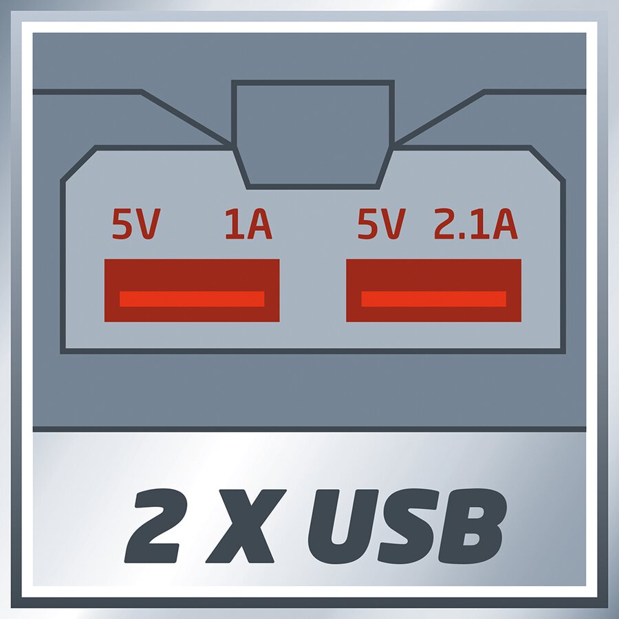 Einhell USB-Akku-Adapter TE-CP 18 Li USB-Solo (für 18 Volt System Akkus,  mobiles